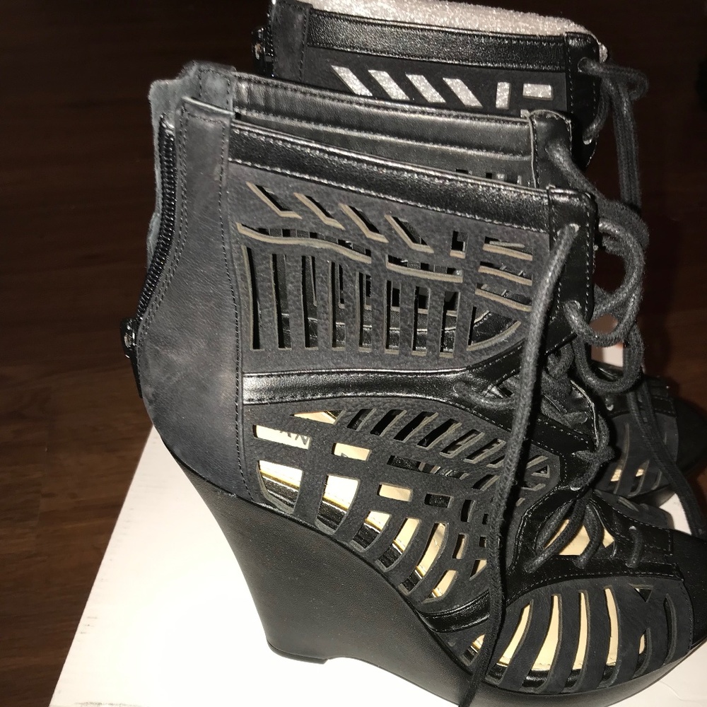 Brand New Black Wedges- Gianni Bini